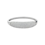 Bracelete Bold Ivana Zircônias Folheado em Ródio Branco - Piuka