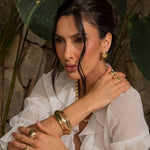 Bracelete Bold Medio Ariane Dourado - Piuka