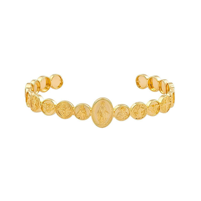 Bracelete Devoção Folheado a Ouro 18k