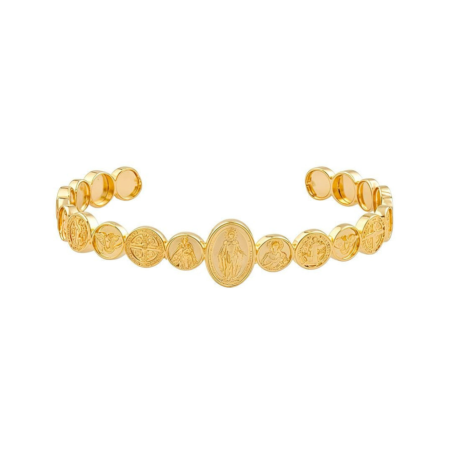Bracelete Devoção Folheado a Ouro 18k - Piuka