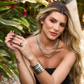 Bracelete Duplo Carla Vintage Prata - Piuka
