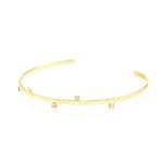 Bracelete Feminino Folheado a Ouro 18k 5 Pontos de Luz Lia - Piuka