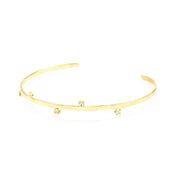 Bracelete Feminino Folheado a Ouro 18k 5 Pontos de Luz Lia - Piuka