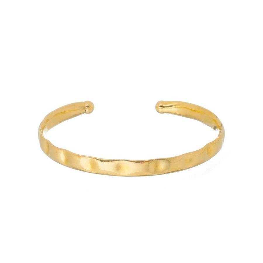 Bracelete Feminino Folheado a Ouro 18k Trabalhado Elise - Piuka
