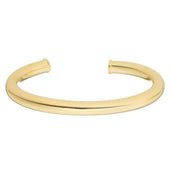 Bracelete Feminino Folheado a Ouro 18k Tubo Liso Joyce - Piuka