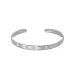 Bracelete Feminino Folheado em Ródio Branco Trabalhado Elise - Piuka