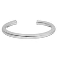 Bracelete Feminino Folheado em Ródio Branco Tubo Liso Joyce - Piuka
