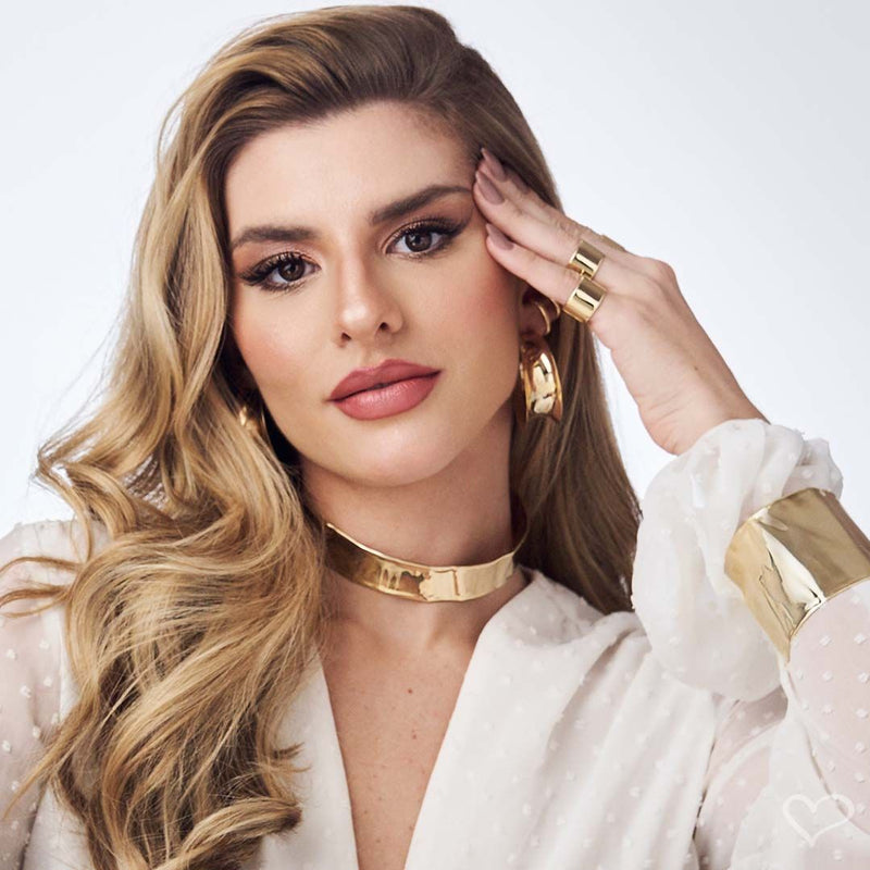 Bracelete Folheado a Ouro 18k Kristy Vintage - Piuka