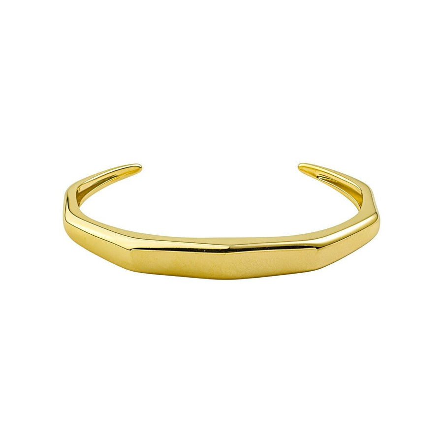 Bracelete Geométrico Lara Folheado a Ouro 18k - Piuka