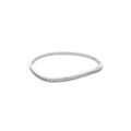 Bracelete Iara Orgânico Zircônias Folheado em Ródio Branco - Piuka