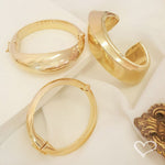 Bracelete Jessy Folheado a Ouro 18k - Piuka