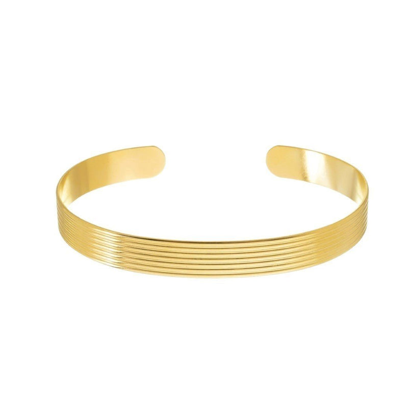 Bracelete Léa Folheado a Ouro 18k - Piuka