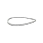 Bracelete Orgânico Ivi Zircônias Folheado em Ródio Branco - Piuka