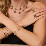 Bracelete Orgânico Stella Folheado a Ouro 18k - Piuka