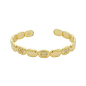 Bracelete Patricia Zircônias Folheado a Ouro 18k - Piuka