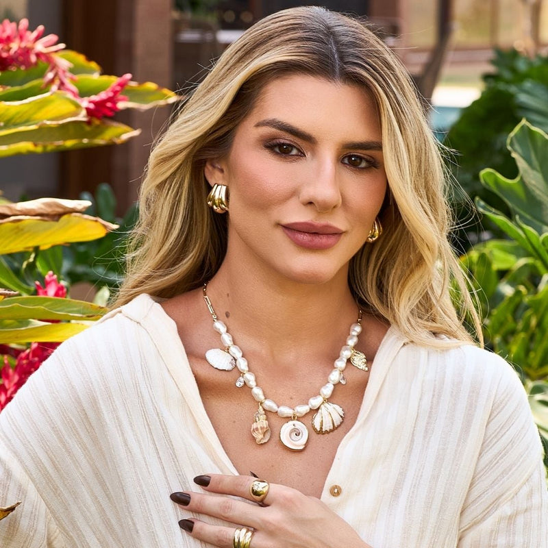 Brinco Argola Gota Carol Folheado a Ouro 18k - Piuka