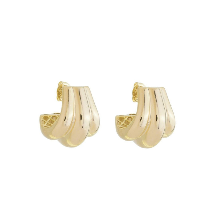 Brinco Argola Gota Carol Folheado a Ouro 18k