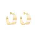 Brinco Argola Renata Folheado a Ouro 18k - Piuka