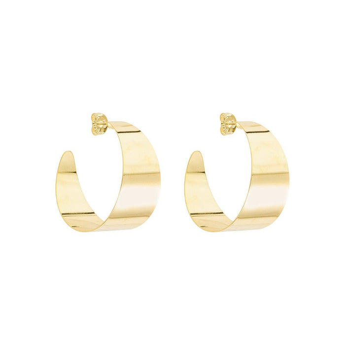 Brinco Argola Renata Folheado a Ouro 18k