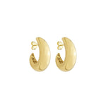 Brinco Argola Taylor Folheado a Ouro 18k - Piuka