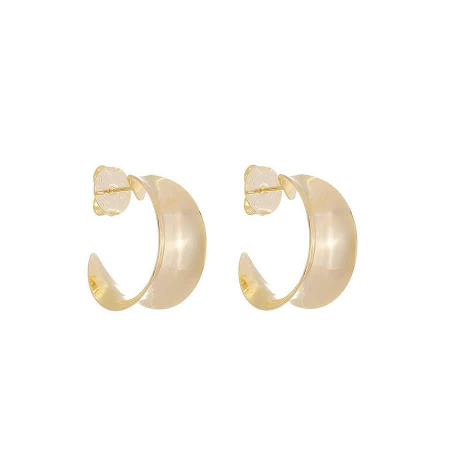 Brinco Argola Vintage G Hellen Folheada a Ouro 18k - Piuka