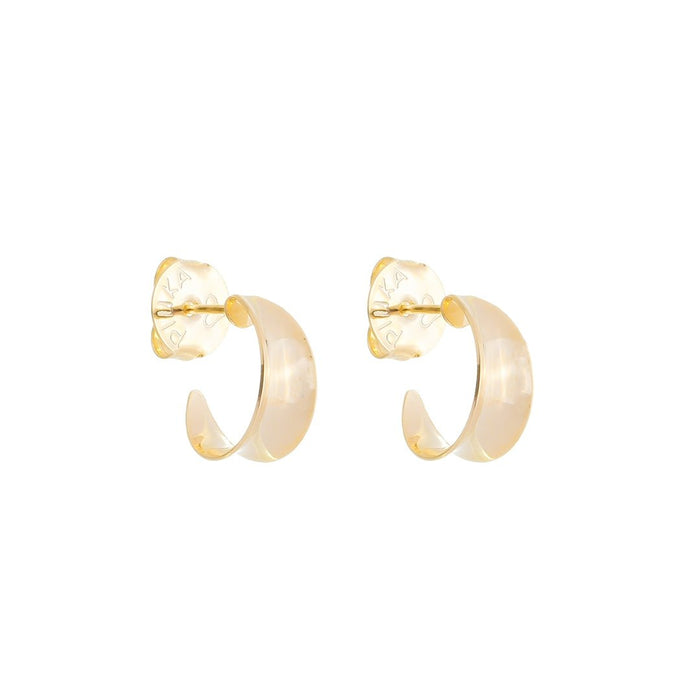 Brinco Argola Vintage P Hellen Folheada a Ouro 18k