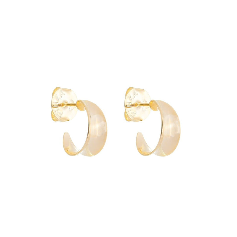 Brinco Argola Vintage P Hellen Folheada a Ouro 18k - Piuka