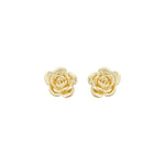 Brinco Aurora Rosa Metal Folheado a Ouro 18k - Piuka