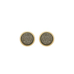 Brinco Bárbara Pirita Grafite Folheado a Ouro 18k - Piuka