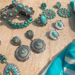 Brinco Boho Audrey Turqueza Prata - Piuka