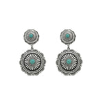 Brinco Boho Audrey Turqueza Prata - Piuka