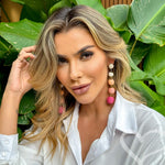 Brinco Bolas Degradê Pink Maria Isabel - Piuka