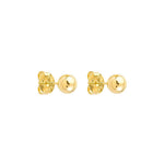 Brinco Bolinha Selena G Folheado a Ouro 18k - Piuka