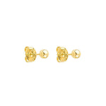 Brinco Bolinha Selena P Folheado a Ouro 18k - Piuka