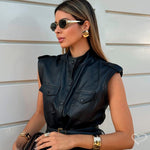 Brinco Botão Quadrado Melissa Folheado a Ouro 18k - Piuka