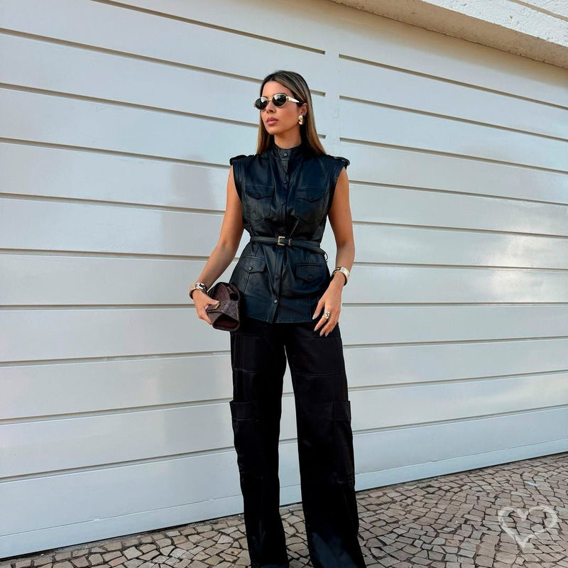 Brinco Botão Quadrado Melissa Folheado a Ouro 18k - Piuka