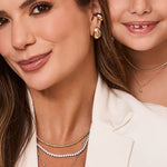 Brinco Botão Sarah Zircônia Folheado a Ouro 18k - Piuka