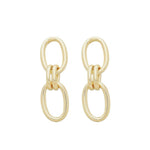 Brinco Clarice Elos Folheado a Ouro 18k - Piuka
