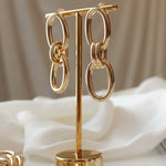 Brinco Clarice Elos Folheado a Ouro 18k - Piuka