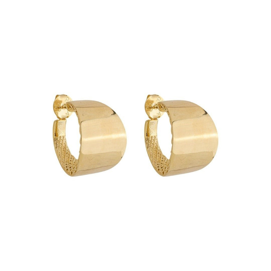 Brinco de Argola Bold Mabel Folheado a Ouro 18k - Piuka