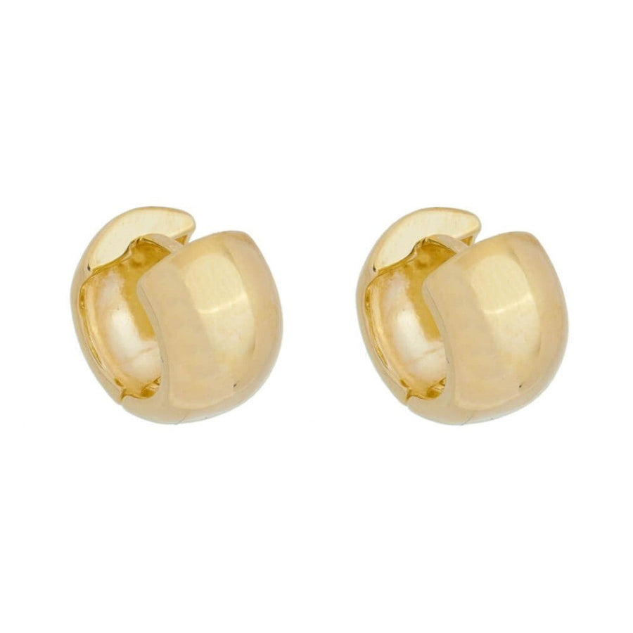 Brinco de Argola Larga Elisa Folheado a Ouro 18k - Piuka