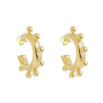Brinco de Argola Tubo Carolina Folheado a Ouro 18k - Piuka