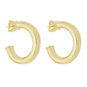 Brinco de Argola Tubo Lele G Folheado a Ouro 18k - Piuka