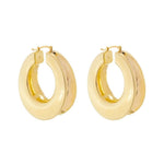 Brinco de Argola Tubo Loren Folheado a Ouro 18k Piuka - Piuka