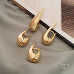 Brinco de Argola Vintage Glenda M Folheado a Ouro 18k - Piuka