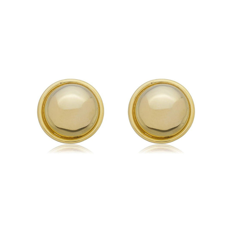 Brinco de Botão Luara Dourado - Piuka