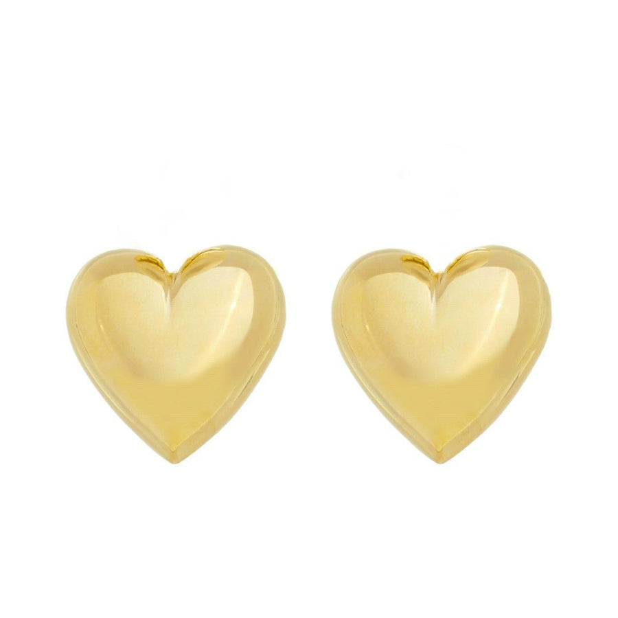 Brinco de Coração Luisa G Folheado a Ouro 18k - Piuka