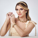 Brinco de Coração Luisa G Folheado a Ouro 18k - Piuka