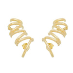 Brinco Ear Cuff Flavia Folheado a Ouro 18k - Piuka