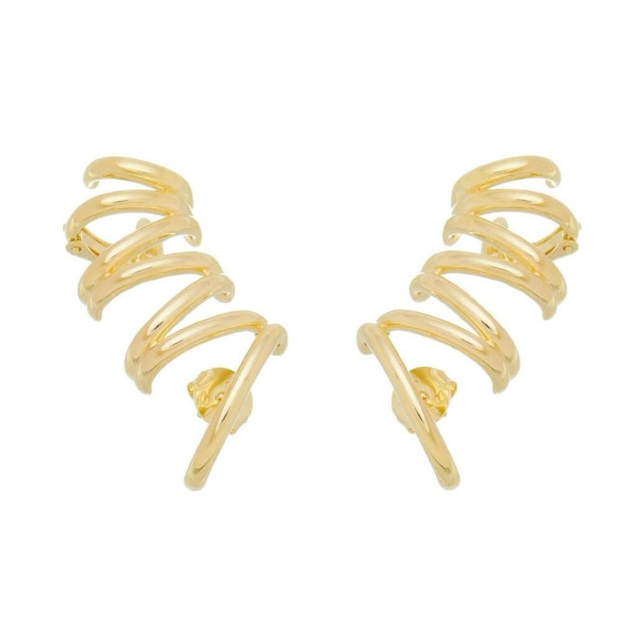 Brinco Ear Cuff Flavia Folheado a Ouro 18k - Piuka